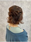 ヘアセット/ヘアアレンジ/ヘアメイク/ハーフアップ/前髪カット