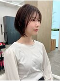 ショートカット×透明感カラーN-33
