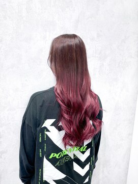 デミヘアー(Demi hair) グラデーションカラー×カシスピンク