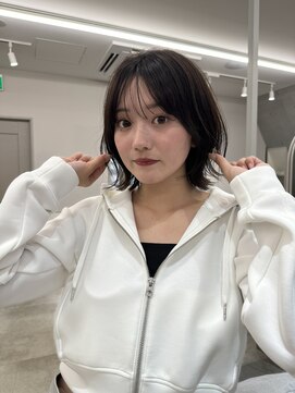 サンド 池袋(sand) くびれボブ/レイヤーボブ/グレージュ/縮毛矯正