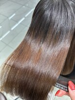 アッシュ 下北沢店(Ash) 髪質改善縮毛矯正でブリーチしててもサラ艶ヘアーに