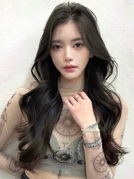 ユニ 原宿(uni) #68/韓国/韓国風/レイヤーカット/後れ毛/くびれヘア/前髪/原宿