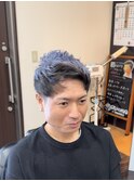 ツートンアッシュ×束感ショート
