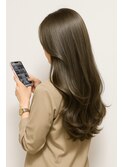 髪質改善透明感オリーブグレージュレイヤー