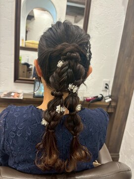 アミリー ひたち野うしく店(Amily) ハイライトバレイヤージュダブルカラーケアブリーチ20代30代