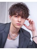 メンズカット/ラウンドマッシュ/波巻きパーマ/名古屋駅/栄駅