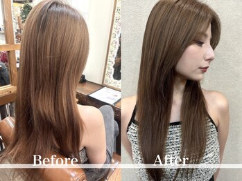 アール 北千住店(ar)の写真/極上の髪質改善トリートメントがココに!髪本来のツヤを引き出し、潤いのある柔らかい質感へ。【北千住】