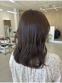 チョコレートブラウン/ベージュ/レイヤーカット/近鉄奈良