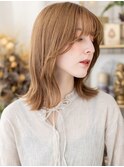 バタフライカット切りっぱなし小顔ミディTd1上尾20代30代40代
