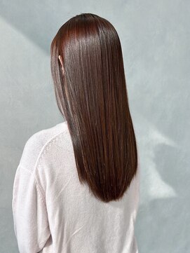 シオン(shion) ロング似合わせカット韓国ヘアオリーブベージュ_ba548912