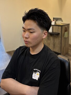 ジェイソン(JASON) テーパーフェード、ショートアップバング