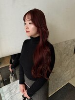 アクシス 栄店(`AXIS)&nbsp;馬渕ミルクティーブロンド/ダークブルー/デジタルパーマ/栄