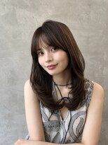 ブリッサ(brisa)&nbsp;ロングレイヤー/顔まわりレイヤー/透明感カラー/暗髪