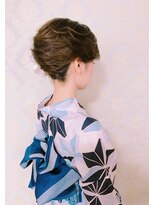 アムールマヤ&nbsp;浴衣ヘアアレンジ☆レイヤーボブ