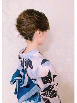 アムールマヤ 浴衣ヘアアレンジ☆レイヤーボブ