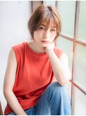 ナチュラルショートボブスタイル