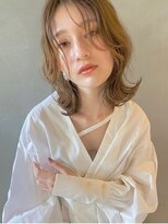 【PARK】波ウェーブ×シアベージュミディ