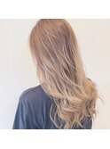 韓国ヘア！！シフォンベージュ#髪質改善#長浜#ブリーチ