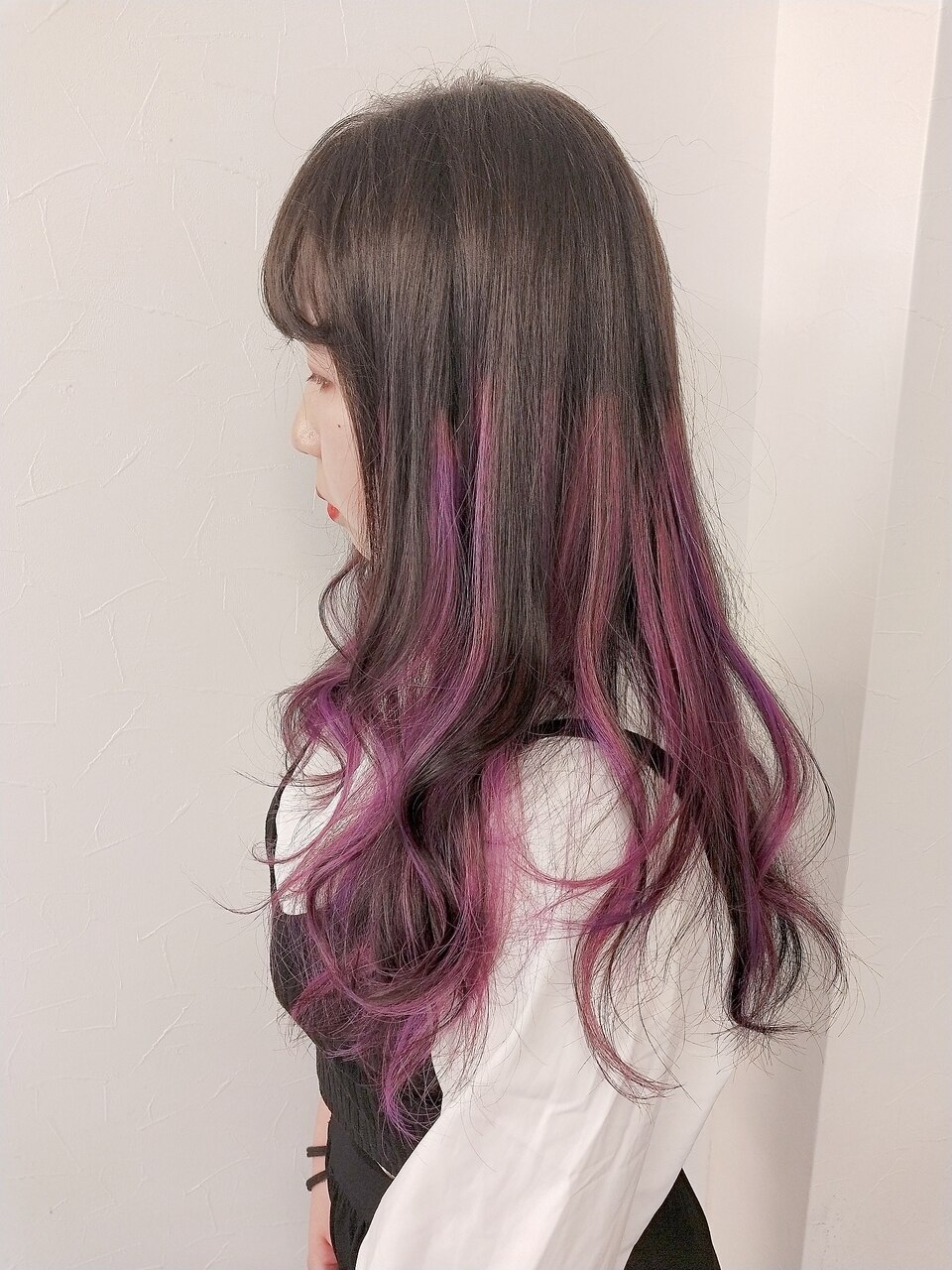 ピンク　紫グラデーションビムサ　3W 20連　土台付き 原口☆ピンク紫メッシュグラデ☆福岡久留米：L171334256｜キャンディー