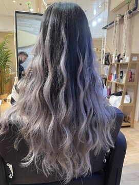 ウェーブ(WAVE) 【コントラスト】ホワイトグレージュ/シールエクステ80