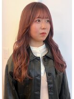 パーク 福岡天神西通り店(parc)&nbsp;顔周りカット　透明感　ナチュラルブラウン　ロング　カール