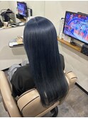 透明感溢れるネイビーカラー☆/30代/40代/50代/ハイトーン