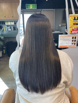 クレップスヘアーヒマワリ(CRE'PS HAIR HIMAWARI) 縮毛矯正艶々ロング