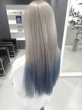 ゴットラトゥール(GOTTO LATOUR) デザインカラー/毛先グラデーション/アッシュ/ブルー/シルバー