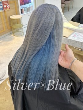 リアン 上尾店(Rien) 韓国風 レイヤーカット[ホワイトベージュライトブルー]上尾/韓国