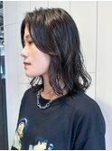 ミディアムロングおくれ毛美髪顔周りレイヤー_ba547061