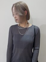 ニコフクオカヘアーメイク(NIKO Fukuoka Hair Make)&nbsp;[NIKO]ホワイトベージュ/ハイトーンボブ/ダブルカラー