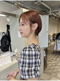 20代30代ショートボブ　耳掛けショート　丸みショート