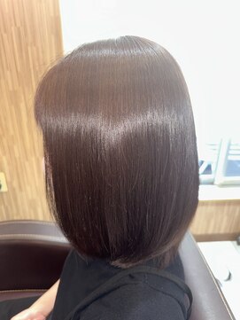 ヘアアンドスパ ベル(Belle) 髪質改善カラー・ベリーブルー・カシス・ヘッドスパ