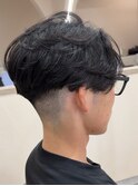 刈り上げマッシュ前下がりダウンパーマフェザーパーマ群馬太田