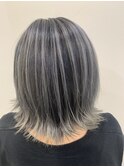 バレイヤージュ/ダブルカラー/髪質改善/白髪ぼかし/ブリーチ