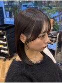 【顔まわりカット×ミディアム】暗めカラー/鎌取/林愛華