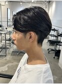 メンズ/men's/メンズカット/センターパート/ニュアンスパーマ