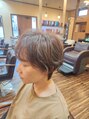 ワサビ 美容室 WASABI 江南店 くせ毛を活かしたショートスタイルかっこかわいいをミックス♪