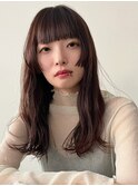 黒髪カタログ/クラゲヘアー/オリーブグレー/天神今泉