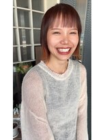 オハコ&nbsp;ジューシーキュートな裾カラーボブ