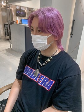 韓国アイドル風ピンクパープル