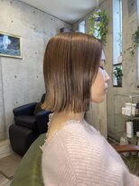 スプーノ 神楽坂(Spoonno)&nbsp;グラデーションカラー×切りっぱなしボブ