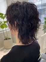 ラギッド 大野城店(RUGGED)&nbsp;ミディアムウルフ メンズパーマ 束感 スパイラルパーマ 20代