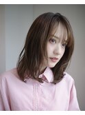 ミディアムレイヤー・ボブ/結べる/絶壁解消/30代/20代/長め