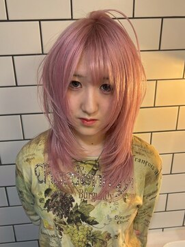 ベレーザ 渋谷(BELEZA) 17698ラベンダーパープルワインレッドバタフライレイヤーカット