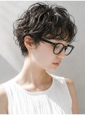 原宿マッシュショートニュアンスパーマくせ毛風パーマ20代さ
