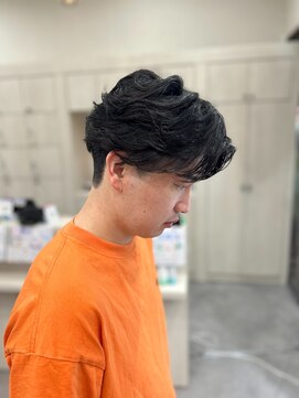 ヘアーワークス ボナ ウニクス店(HAIR WORKS bona) メンズ 毛流れパーマ