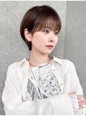 ナチュラルショート/ショートボブ/顔周り/立川/20代30代40代50代