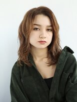 アンドレイ 表参道(andrey)&nbsp;【ANDREY 宮村】オレンジベージュ×ニュアンスウェーブ