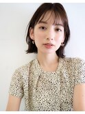 夏アレンジ　耳かけボブ